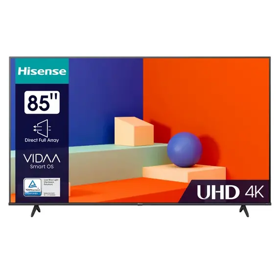 85" LED SMART TV Hisense 85A6K, Real 4K, 3840x2160, VIDAA OS, Black