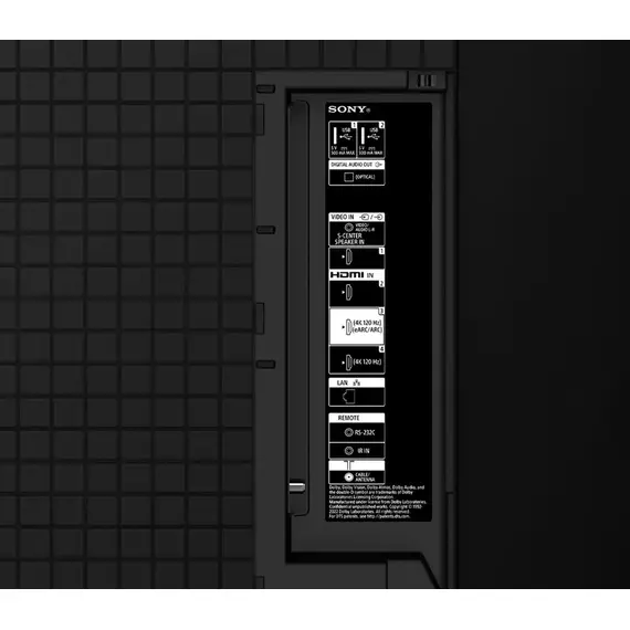 65" OLED SMART TV SONY XR65A80LAEP, Perfect Black, 3840x2160, Android TV, Black, 4 image