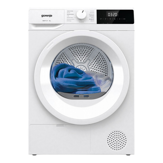 Uscător de rufe Gorenje DHNE82, 8kg, Alb