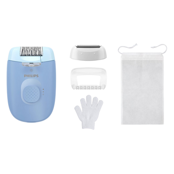 Epilator Philips BRE247/00, Albastru