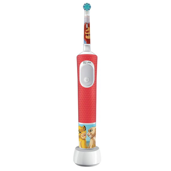 Periuță de dinți electrică Braun Oral-B Pro Kids Lion King, Roșu | Alb