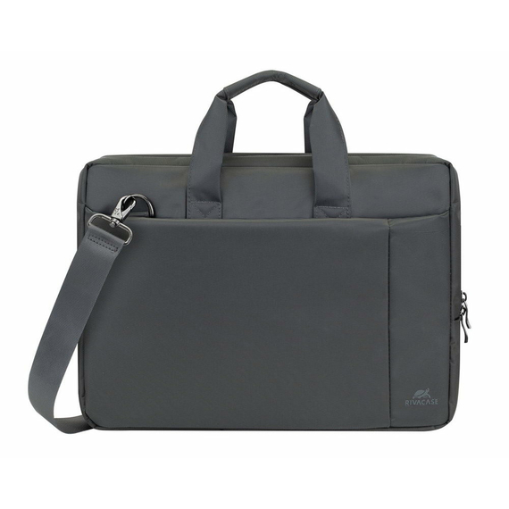 Geantă pentru Laptop Rivacase Central, 15.6", Poliester, Gri, 2 image