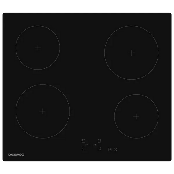 Plita incorporabilă electrică Daewoo BH6VTF01BNL, Negru