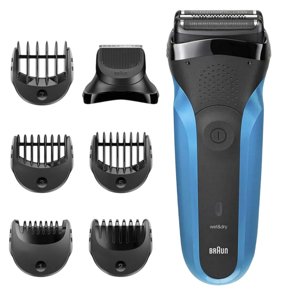Aparat de ras electric Braun 310BT, Negru | Albastru