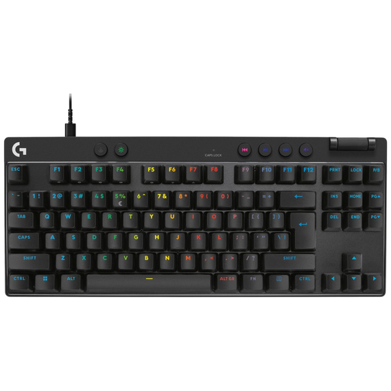 Tastatură Logitech G Pro X TKL Rapid, Cu fir, Negru