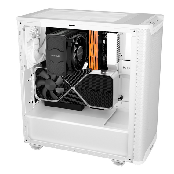 Carcasă PC be quiet! Pure Base 501 Airflow, Midi-Tower, Fără PSU, Alb, 2 image