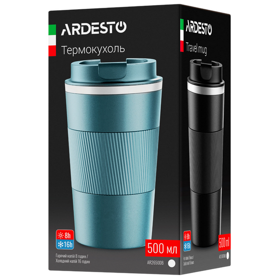 Cană termos Ardesto AR2650GT, 0,5L, Verde, 3 image