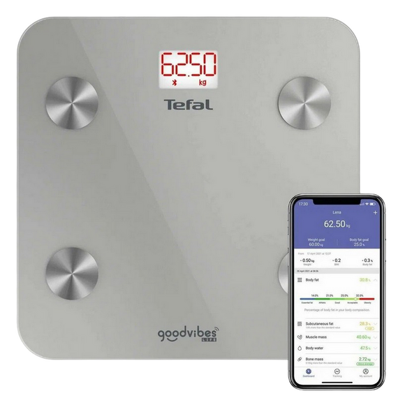 Cântar de podea Tefal BM9600S1, Argintiu, 2 image