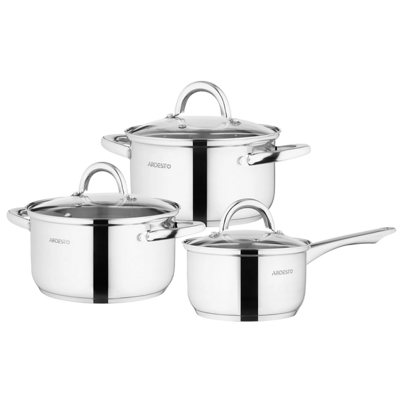 Set de vase Ardesto AR1906GPS, Oțel inoxidabil