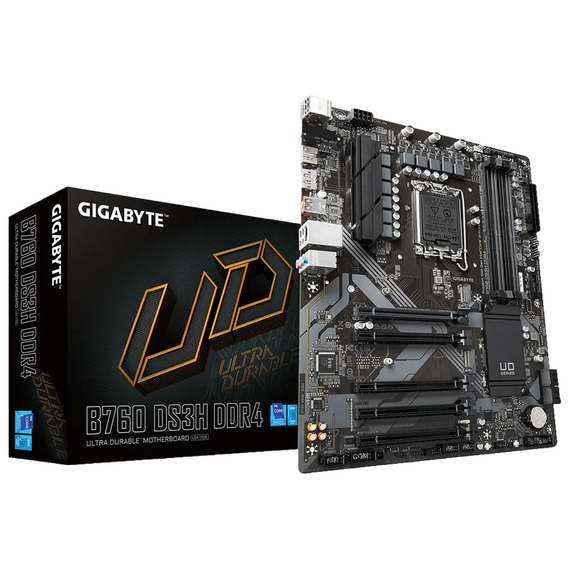 Placă de bază Gigabyte B760 DS3H DDR4, LGA1700, Intel B760, ATX