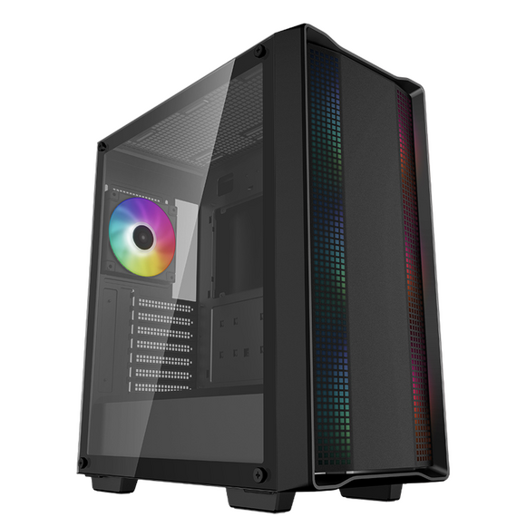 Carcasă PC Deepcool CC560  ARGB V2, Midi-Tower, Fără PSU, Negru