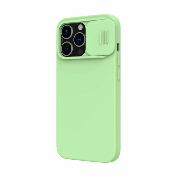 Husă Nillkin iPhone 13 Pro, CamShield Silky Silicone, Mint Green, 3 image