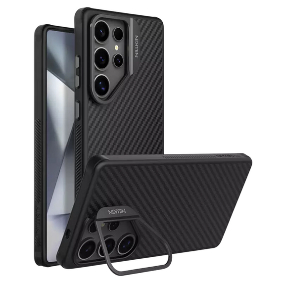 Husă Nillkin CarboProp Magnetic pentru Samsung Galaxy S25 Ultra, Negru