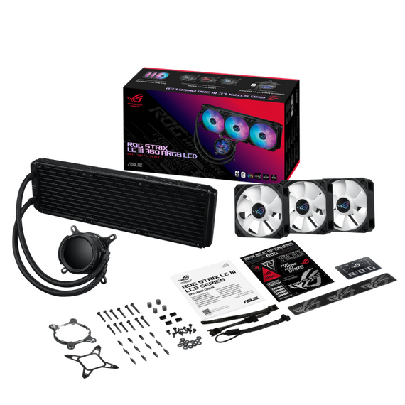 Cooler procesor ASUS ROG Strix LC III 360 ARGB LCD, 2 image
