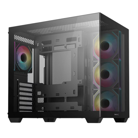 Carcasă PC Deepcool CG530 4F, Midi-Tower, Fără PSU, Negru, 2 image