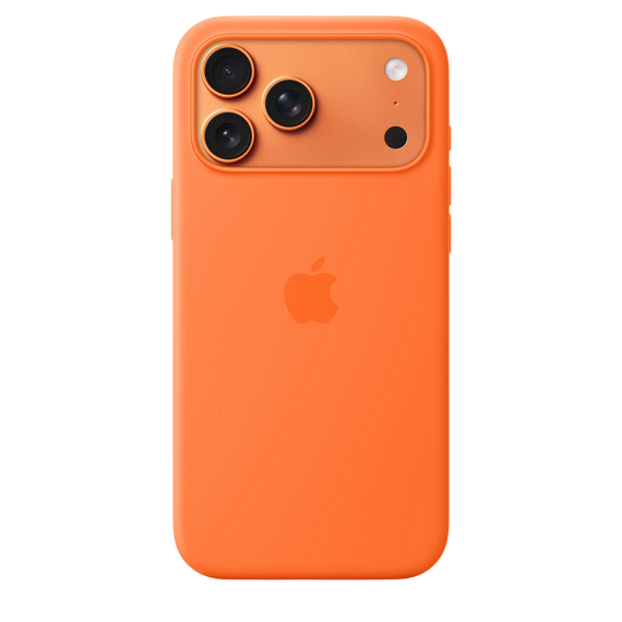 Husă Apple iPhone 17 Pro Max Silicone Case with MagSafe, Portocaliu, 2 image