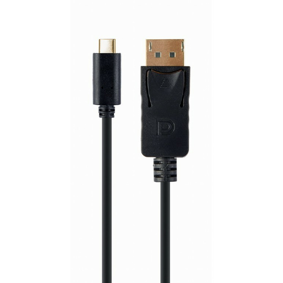 Cablu Video Cablexpert A-CM-DPM-01, USB Type-C (M) - DisplayPort (M), 2 m, Negru, 2 image