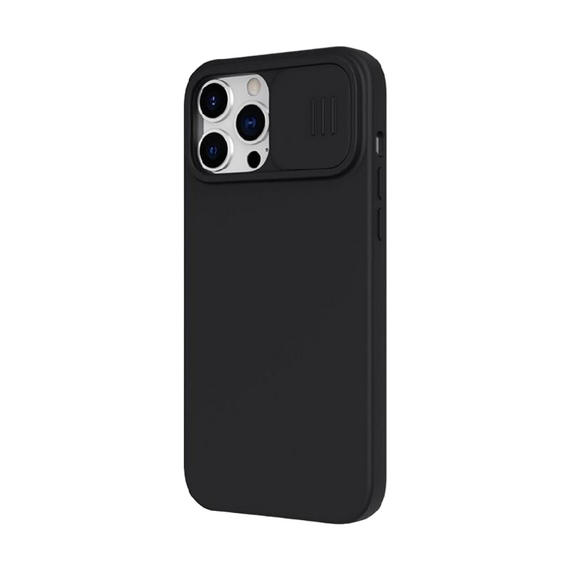 Husă Nillkin iPhone 13 Pro, CamShield Silky Magnetic Silicone, Elegant Black, 2 image