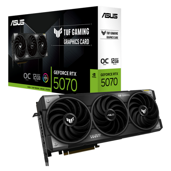 Placă Video ASUS TUF-RTX5070-O12G-GAMING, 12GB GDDR7 192bit