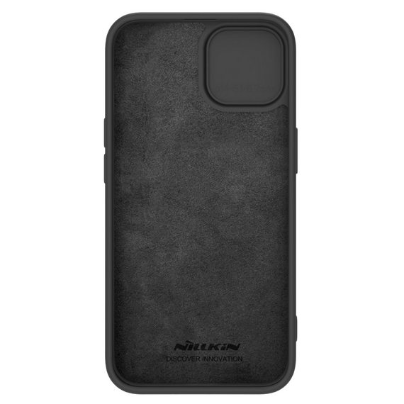 Husă Nillkin iPhone 15 Plus, CamShield Silky Silicone, Elegant Black, 2 image