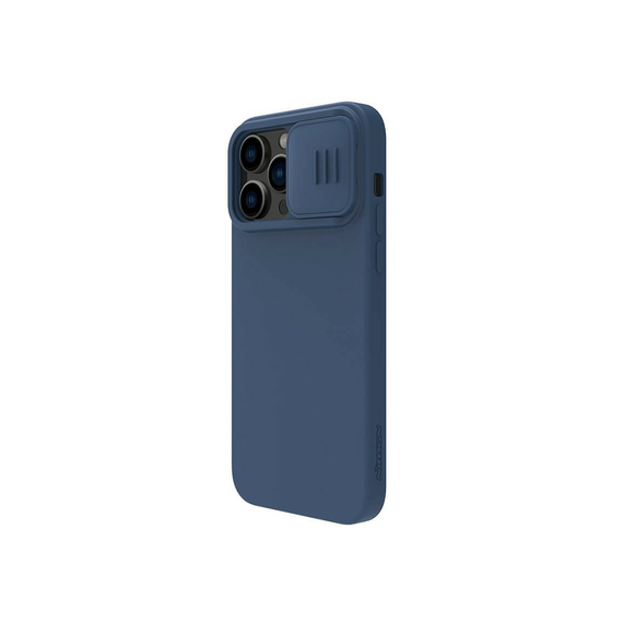 Husă Nillkin iPhone 14 Pro Max, CamShield Silky Silicone, Albastru, 7 image