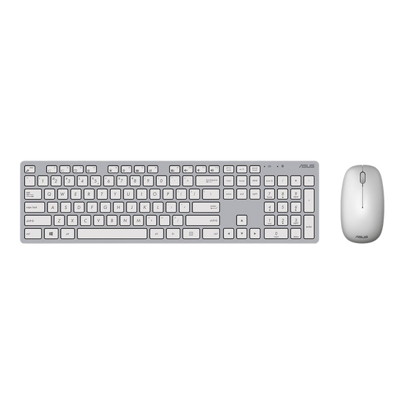 Set Tastatură + Mouse ASUS W5000, Fără fir, Alb