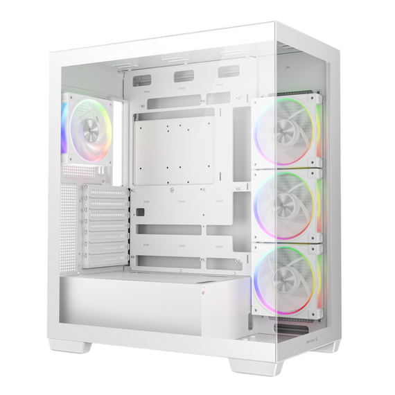 Carcasă PC Deepcool CG580 4F V2, Midi-Tower, Fără PSU, Alb