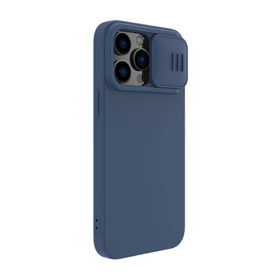 Husă Nillkin iPhone 14 Pro Max, CamShield Silky Silicone, Albastru, 2 image
