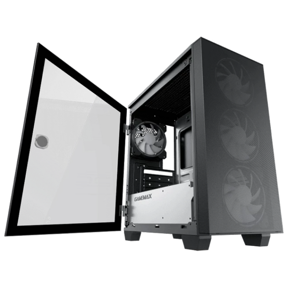 Carcasă PC Gamemax Aero Mini, Mini-Tower, Fără PSU, Negru, 3 image