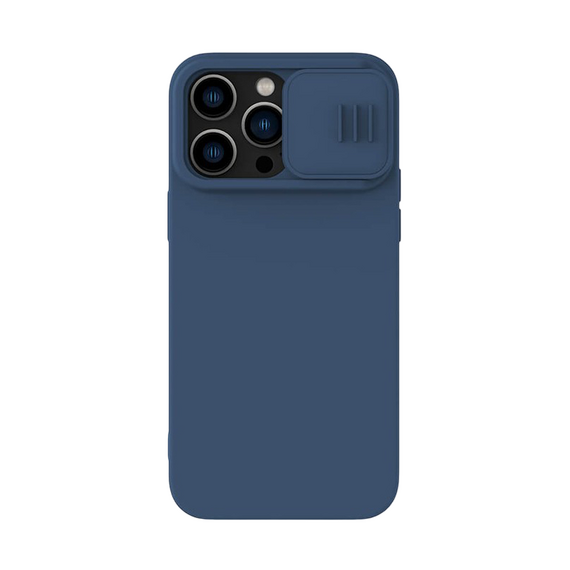 Husă Nillkin iPhone 14 Pro Max, CamShield Silky Silicone, Albastru