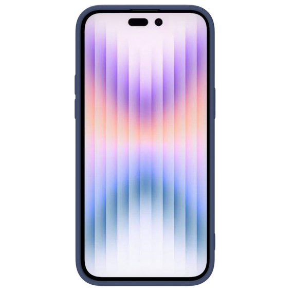 Husă Nillkin iPhone 15 Pro Max, CamShield Silky Silicone, Albastru Marin, 3 image