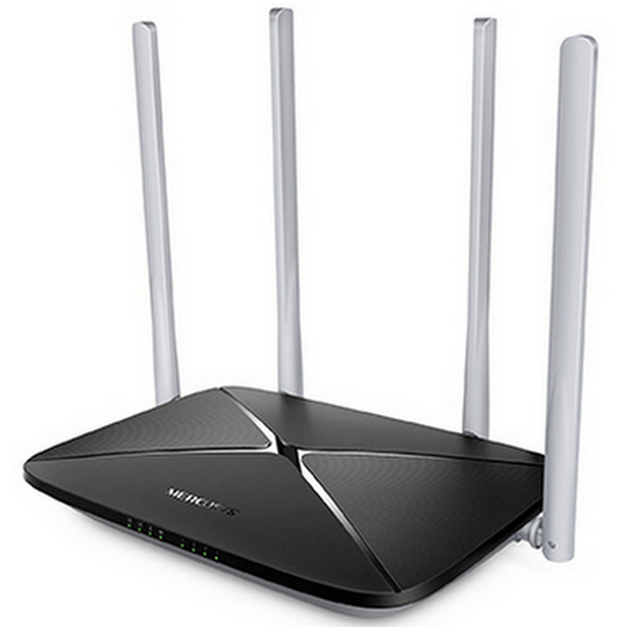 Router fără fir MERCUSYS AC12, Negru, 3 image