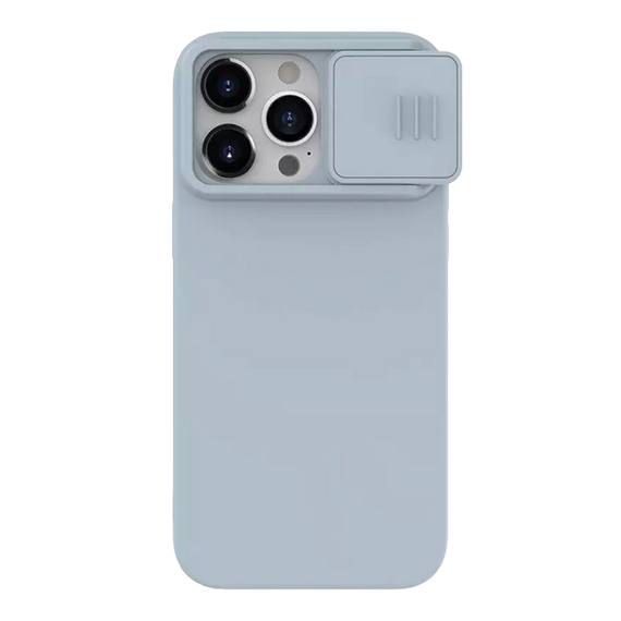 Husă Nillkin iPhone 15 Pro Max, CamShield Silky Silicone, Star-Gray