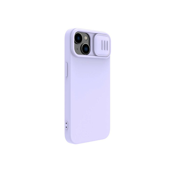 Husă Nillkin iPhone 14, CamShield Silky Silicone, Violet, 2 image