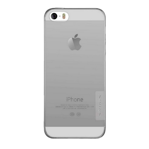 Husă Nillkin iPhone SE/5S/5 - Ultra thin TPU - Nature, Gri