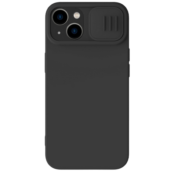 Husă Nillkin iPhone 15 Plus, CamShield Silky Silicone, Elegant Black, 3 image
