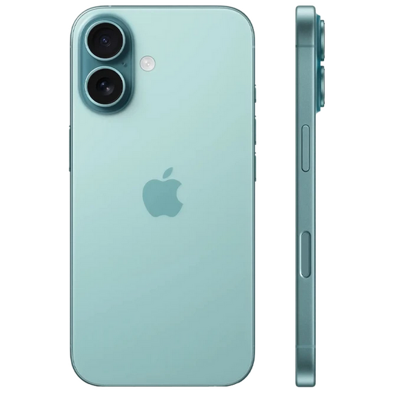 Smartphone Apple iPhone 16, 128GB, Turcoaz, Culoare: Verde, 2 image