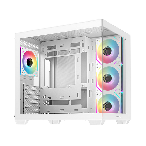 Carcasă PC Deepcool CG530 4F, Midi-Tower, Fără PSU, Alb, 2 image