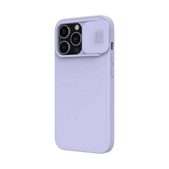 Husă Nillkin iPhone 13 Pro, CamShield Silky Silicone, Misty Purple, 2 image