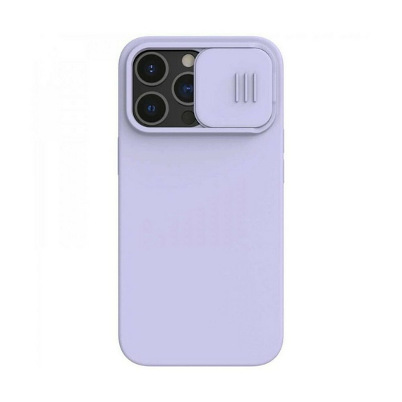 Husă Nillkin iPhone 13 Pro, CamShield Silky Silicone, Misty Purple, 3 image