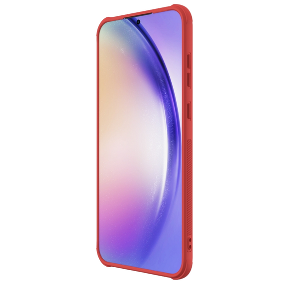 Husă Nillkin Frosted Pro pentru Samsung Galaxy A55, Roșu, 3 image