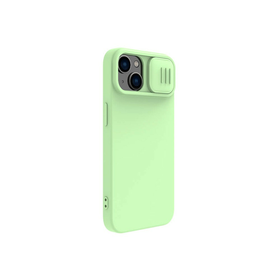 Husă Nillkin iPhone 14 Plus, CamShield Silky Silicone, Verde, 2 image