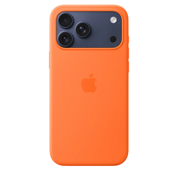 Husă Apple iPhone 17 Pro Max Silicone Case with MagSafe, Portocaliu, 3 image