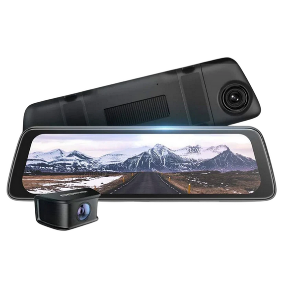 Set Dash Cam față și spate DDPAI Dashcam E3 + Rear Cam, Negru