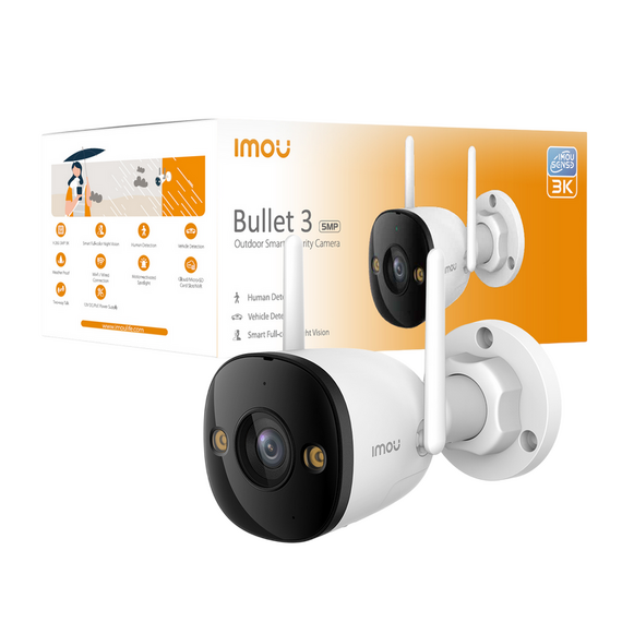 Camera de supraveghere IMOU Bullet 3 5MP, Alb, 2 image