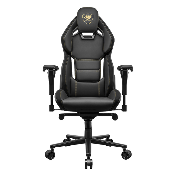 Scaun Gaming Cougar Hotrod Royal, PVC Piele, Negru/Auriu