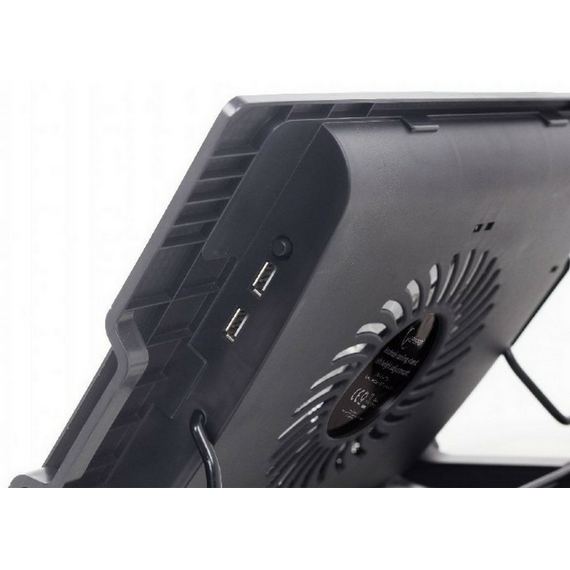 Suport de răcire pentru laptop Gembird NBS-1F17T-01, 17", Negru, 3 image
