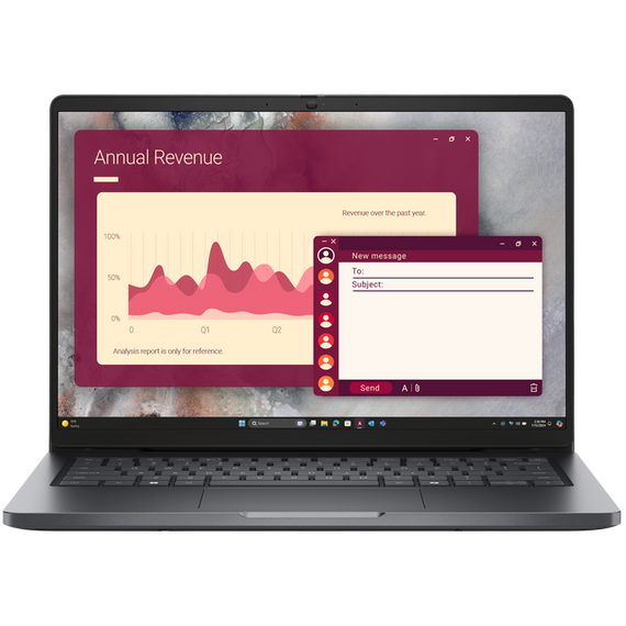 Laptop Business 14" DELL Pro 14 PC14250, Magnetite, Intel Core 5 120U, 16GB/512GB, Linux Ubuntu