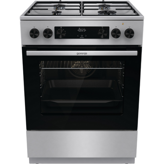 Aragaz Mixt Gorenje GKS6C70XJ, Oțel inoxidabil