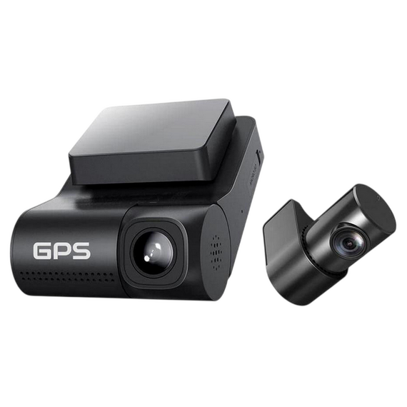 Set Dash Cam față și spate DDPAI Z40 GPS + Rear Cam RC1, Negru